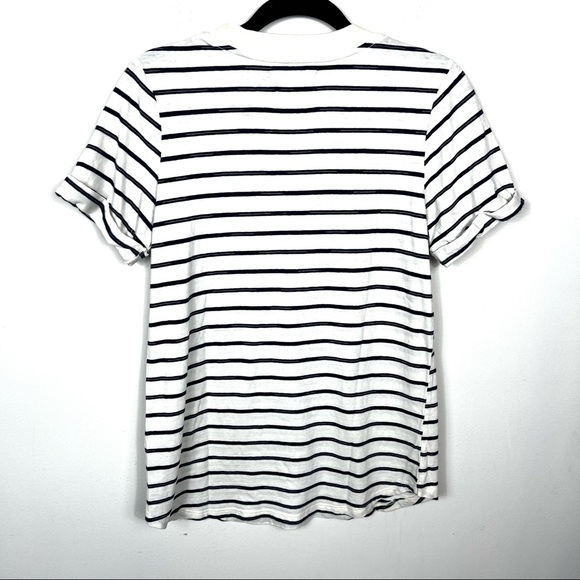 Anthropologie Sol Angeles Sz Small Striped La Vie en Rose T-Shirt Nautical - Picture 4 of 5